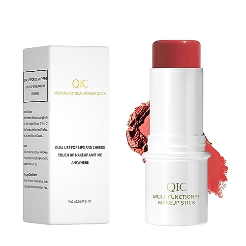 Cream Blush Stick, Multi Stick Makeup Face Blush Stick For Cheeks Eyes And Lips,Sparkling Rose For All Skin,Natural Makeup Waterproof Long Lasting (05# Blush) #TOP26