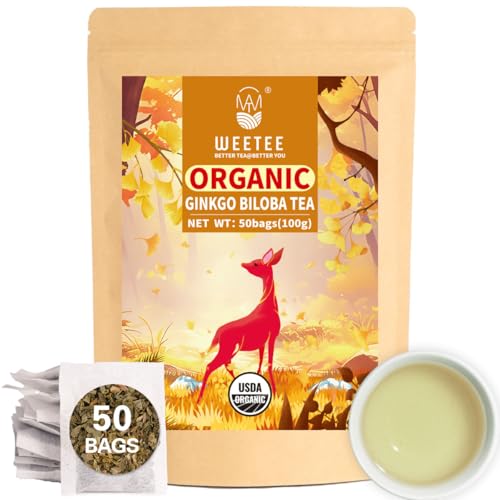 Bags, Made With Pure Organic Ginkgo Leaf, 50 Naturally Caffe