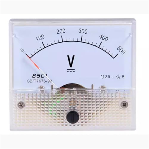 Voltmètre CC à aiguille analogique 450V pour tableau de contrôle