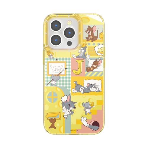 Coque iPhone 13 Pro compatible MagSafe PopSockets Tom & Jerry protection antichoc