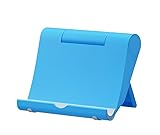 Foldable Desktop Mobile Phone Stand Convenient Tablet Adjustment Lazy Stand Suitable for Mobile Phones and Tablets (Blue)