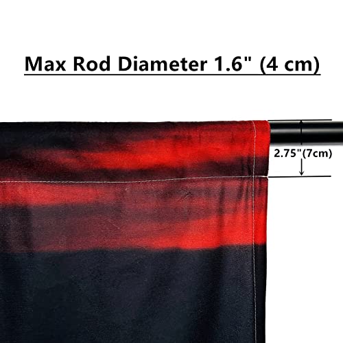 Anhope Leopard Curtains African Wildlife Theme Window Drapes With Sunset Animal Leopard Print Pattern Rod Pocket Home Decor Curtains For Bedroom Living Room Kitchen Office, 2 Panels, 42 X 63 Inch #TOP3