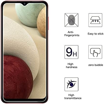 WFTE [2-Pack Screen Protector for Samsung Galaxy A12/A32 5G,Dust-Free Premium Tempered Glass Screen Protector For Samsung Galaxy A12/A32 5G