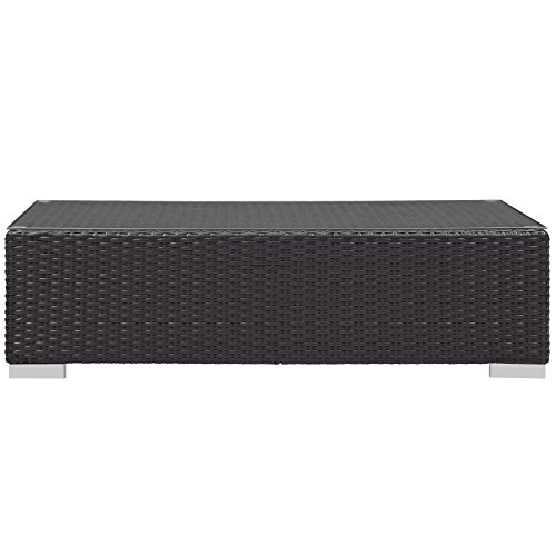 Modway Convene Wicker Rattan Outdoor Patio Coffee Table In Espresso #TOP5