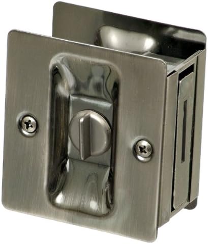 National Hardware V1951 Pocket Door Latch, Pewter