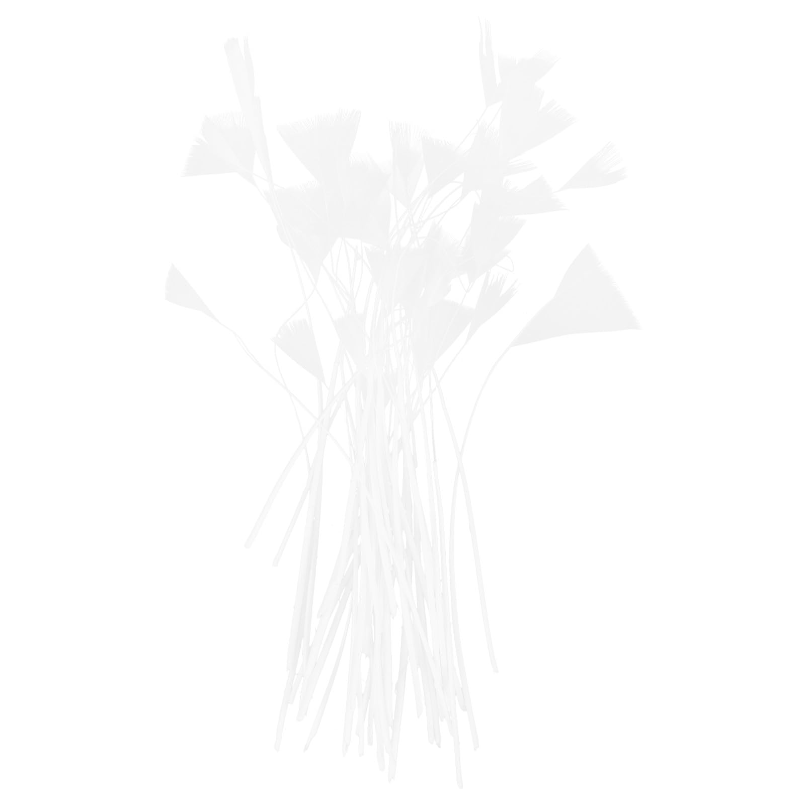IDEANATEGRATE 50 Plumage Blanches Artificielles pour Décoration Mariage Champêtre, Accessoire Photobooth, Style Rustique, pour Fête ou Séance Photo