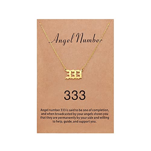 Sunique Angel Number Necklace for Women