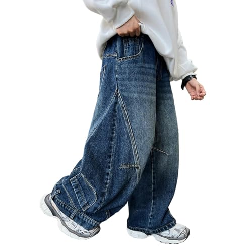Jungen Baggy Jeans - Lässige Cargo Hose Mit Stretch Für Streetwear