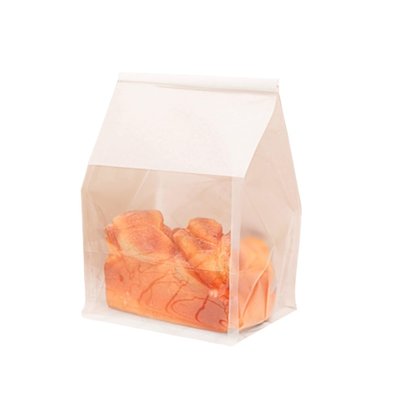 100pcs Kraft Paper Toast Bags With Wire Tie For Bread Slices Croissants Buns Baking Packaging for Bread(White,13x28x10cm)