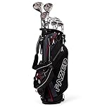 Fazer CTRX Graphite Golf Clubs Set with Stand Bag, Driver, Fairway Wood, Hybrid, Oversize Irons 6-SW, Mallet Putter - All-Weather Grips, Dual Strap Carry Bag- Golf Club Sets for Men