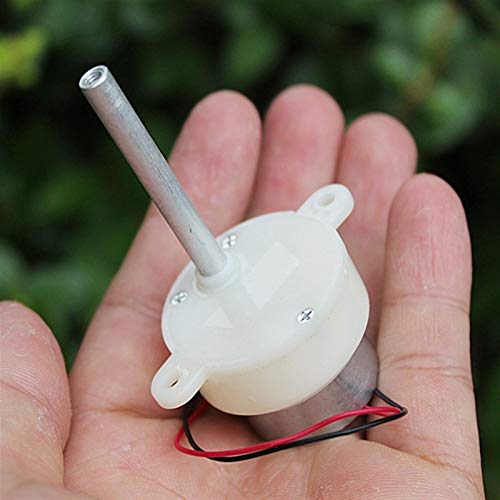 Jjzhb PYunLi-Gleichspannungs Motor Elektromotor, langsamer Geschwindigkeits-Rückwärtsminderungsdurchmesser-5mm Runder, Langer Wellen-CW-CCW-Micro 300-Getriebemotor, Hochwertige Teile Cover