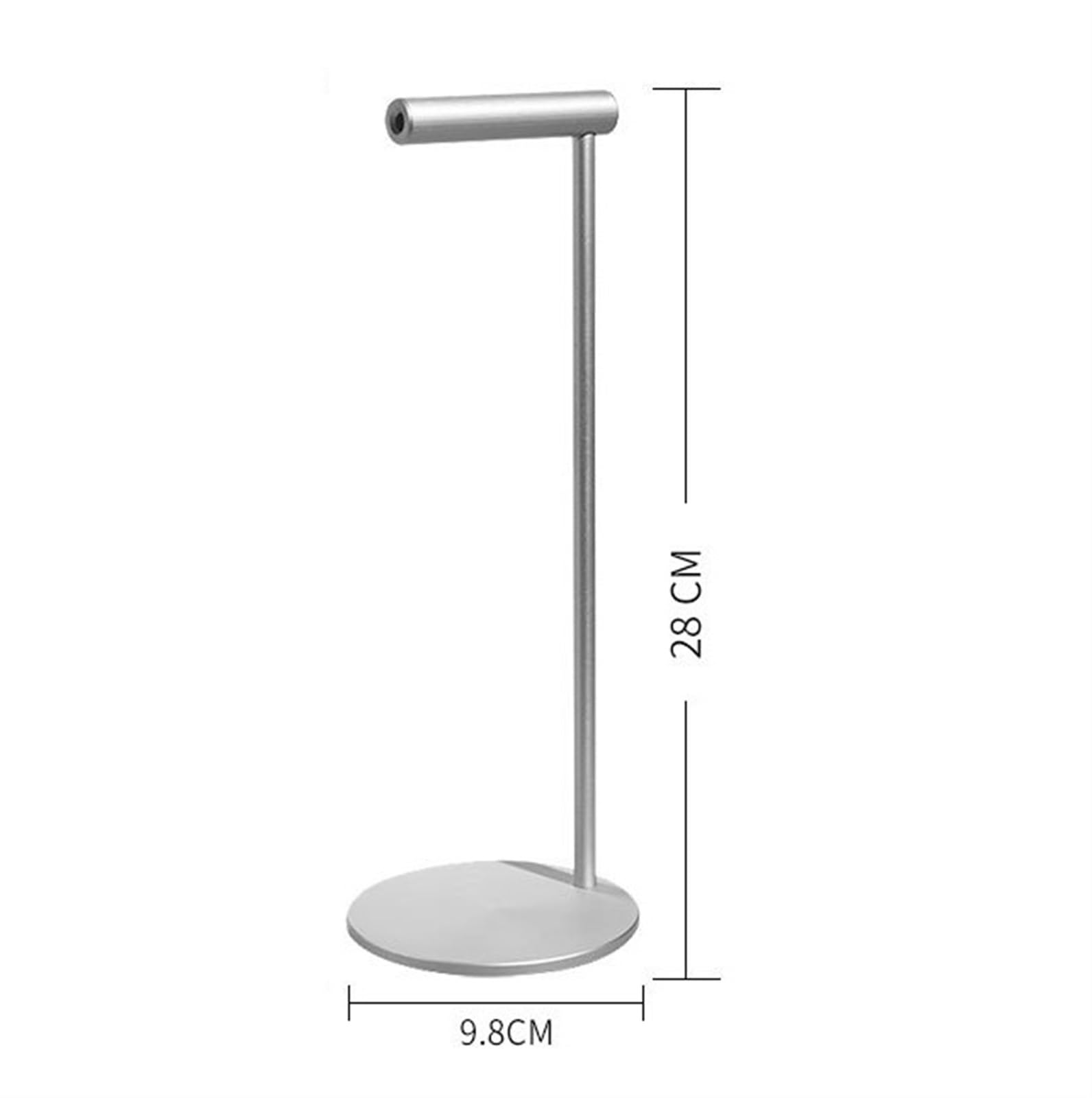 Soporte para Auriculares para Oficina Soporte For Auriculares For De Aleación Aluminio For Oficina Colgador For Que Ahorra Espacio(Black)