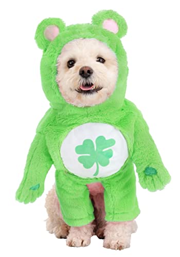 Disfraz Care Bears Good Luck Bear para perro, verde, mediano