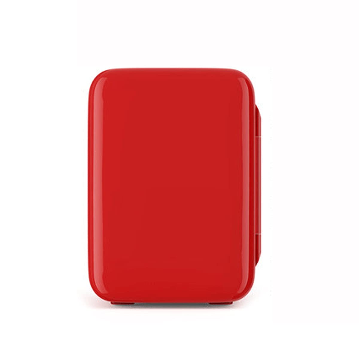 Mini refrigerador de 10 litros para coche, ideal para dormitorios, hogar, coche, refrigerador de una puerta, doble uso, calefacción y refrigeración (color: rojo, tamaño: 12 V-220 V)