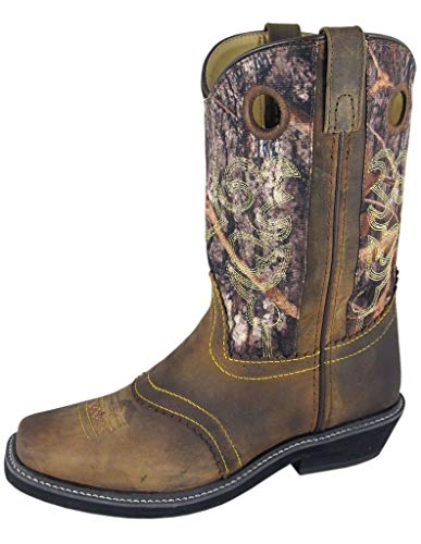 Smoky Mountain Boots Women's Pawnee Western Boots, Brown Oil Distress/Camo, 8