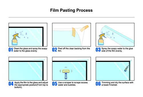 Hohofilm BZ Reeded Glass Window Film,Privacy Window Film,Frosted Window Vinyl,Static Cling Tint,Non Adhesive Film thumb #4