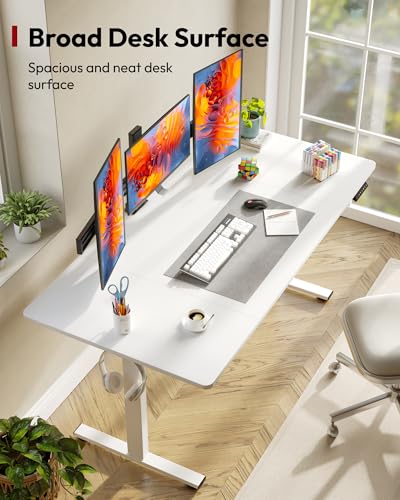 Image of SANODESK 63''x32'' Large Electric Computer Height Adjustable Standing Desk