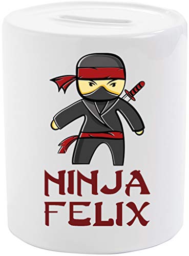 EZYshirt® Personalisierte Ninja Spardose | Kaffekasse