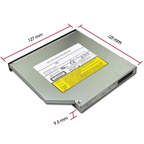 Image of TechMagnet Internal 9.5mm Slim SATA 8X DVDRW CD DVD RW ROM Burner Writer M-Disc Laptop Super Multi PC Mac Tray Loading Optical Drive Device Compatible with Dell, Lenovo, HP, Asus, Acer (Renewed)