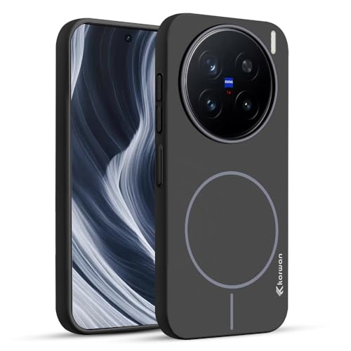 Image of KARWAN️Magnetic Ultra Slim-Fit Back Case Cover for Vivo X200 Pro |Hard PC Case Cover| Ultra-Thin & Light Weight with [Ultra Premium Feel] Case for Vivo X200 Pro(6.8 inch)(Black)