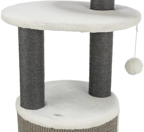 Arbre à chat TRIXIE Marco 85 cm blanc et gris pour petits espaces - 3