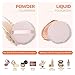 10 Pieces Pure Cotton Powder Puff, Makeup Puff for Powder Foundation, 3.15-inch Normal Size with Strap, Blending for Loose Powder Mineral Powder Body Powder Wet Dry Makeup Tool