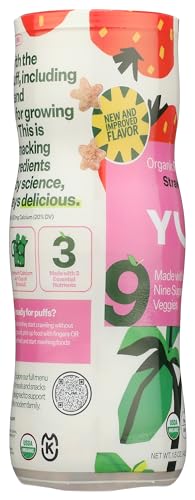 Image of Yumi, Puffs Strawberry Basil Organic, 1.5 Ounce