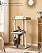 FourFurPets 111cm Katzenbaum, moderner Katzenbaumturm, Katzenturm für große Erwachsene Hauskatzen, großer Katzenbaum mit Kratzsäule, Katzenhöhle für Erwachsene Katzen, Greige