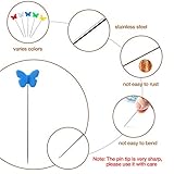 100 Pieces Sewing Pins Safety Dressmaking Pins for Crafting Knitting Quilting Pin with Storage Box Assorted Colors for Jewelry Decoration (Butterfly Type) - Image 7