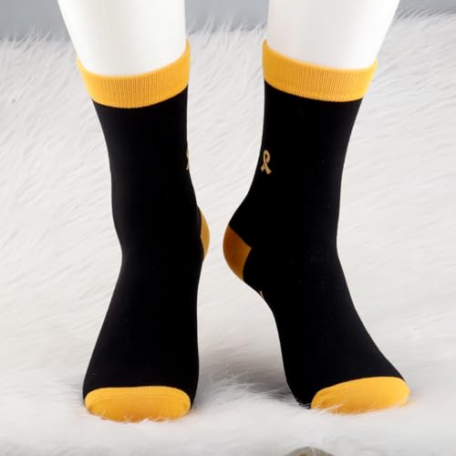 MBMSO 2 Pairs Cancer Awareness Socks Cancer Gifts for Survivor Fighter4