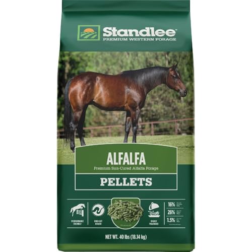 Standlee Premium Alfalfa Pellets for Horses, 40 lbs