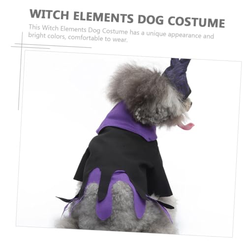 Disfraz Bruja Halloween para Perro Talla L miniatura 3