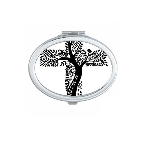 Miroir de poche chrétien Sainte-Croix cadeau spirituel et chrétien unique