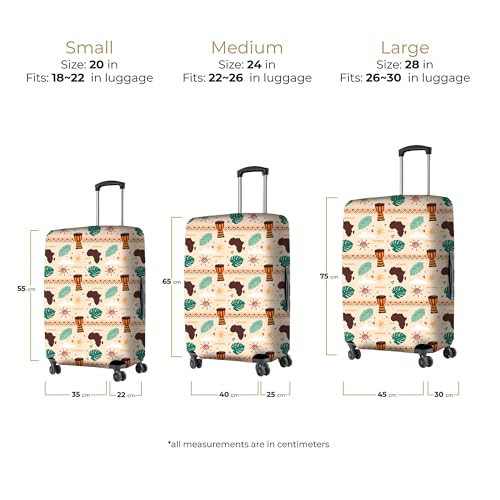Image of Nasher Miles Polyester Protective Luggage Cover Set of 3 (Small-Medium-Large) - Coastel Melody
