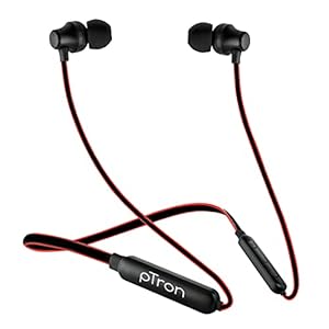 PTron Tangent Lite Bluetooth 5.0 Wireless in Ear Earphones with mic, Hi-Fi Stereo Sound, 8Hrs Playtime, Lightweight…