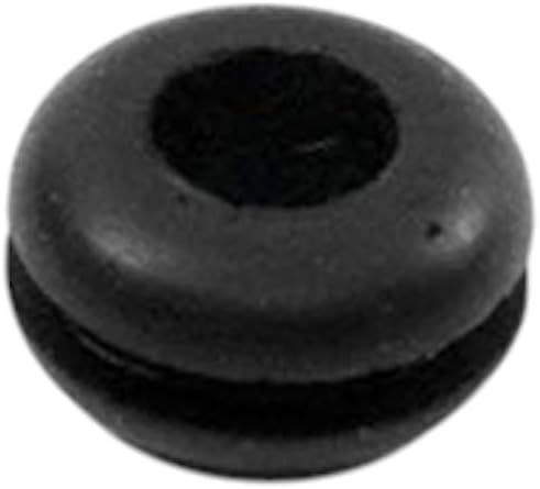 Small Rubber Grommet Fits 5/16" Hole in 1/16" Thick Panel - 3/16" Inner Hole - Durable High Quality Grommet - Protects Wires and Tubing - Reduces Vibration (50)