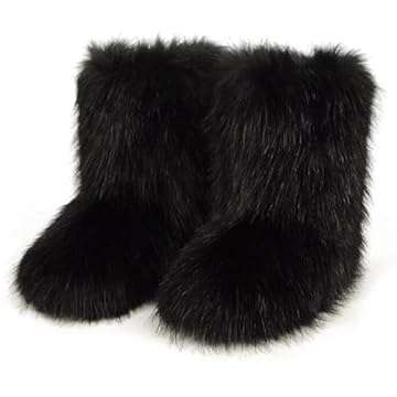 fur snow boots womens