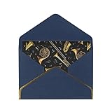 SKKNT Grußkarten mit Musikinstrumenten für alle Anlässe, Hochzeit, Geburtstag, Party, Einladungen, 12,7 x 15,2 cm