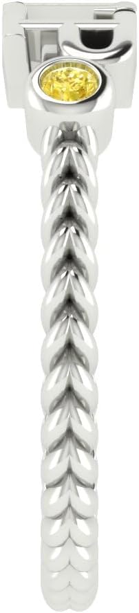 Sigma Gamma Rho Rings for Women,Sterling Silver Ring for Women with Blue & Gold Cubic Zirconia Crystals(R002-White)