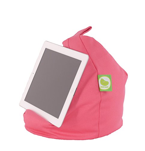 iPad, eReader & Book Mini Bean Bag By Bean Lazy Fits All tablets and eReaders - Hot Pink