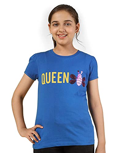 Image of KYDA KIDS Girls Cotton Full Sleeve Sequence and Embroidery Tops - Multicolor (Pack of 1)