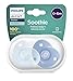 PHILIPS Avent Soothie Heart, Progettato Per Seguire I Contorni Naturali Del Viso Del Bambino, Realizzato In Silicone Per Uso Medico, Scf099/21, color Blu - Confezione da 2