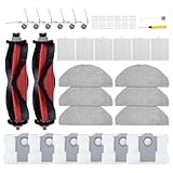 34 Pack Q7 M5+ Replacement Accessories Compatible with Roborock Q7 M5 / Q7 L5 / Q7 L5+ Robot Vacuum, 2 Mainbrushes, 6 Scent Tablets, 6 HEPA Filters, 6 Dust Bags, 6 Mop Pads, 6 Side Brushes