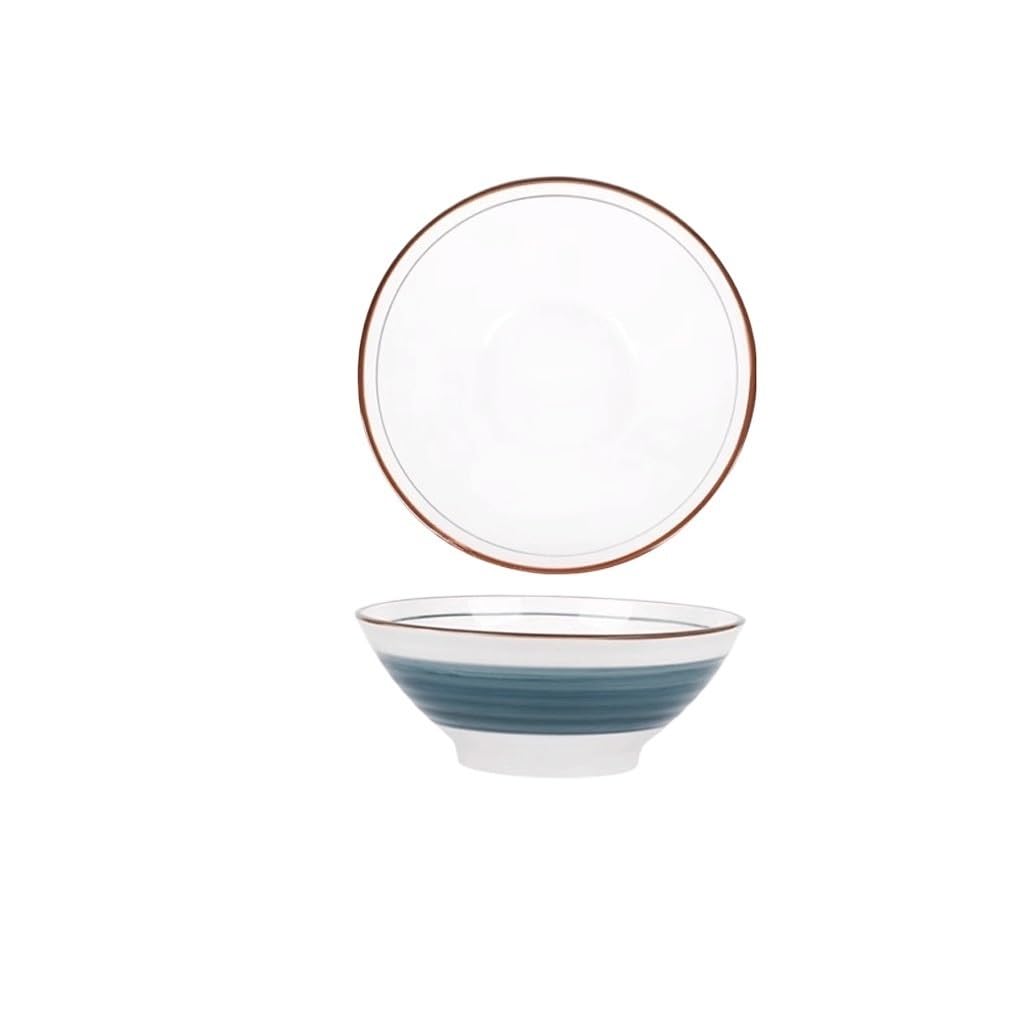 Miska na zupę w stylu retro, podszkliwna, do gospodarstwa domowego, duża miska na zupę, makaron ceramiczny, duża miska, miska do makaronu instant