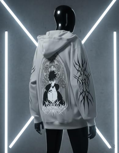 Image of Ninja Balaclava Zipper Hoodie for Men - Black Full Zip Hooded Jacket with Face Cover, Heavyweight Cotton 350 GSM Fleece Winter Streetwear Hoodie