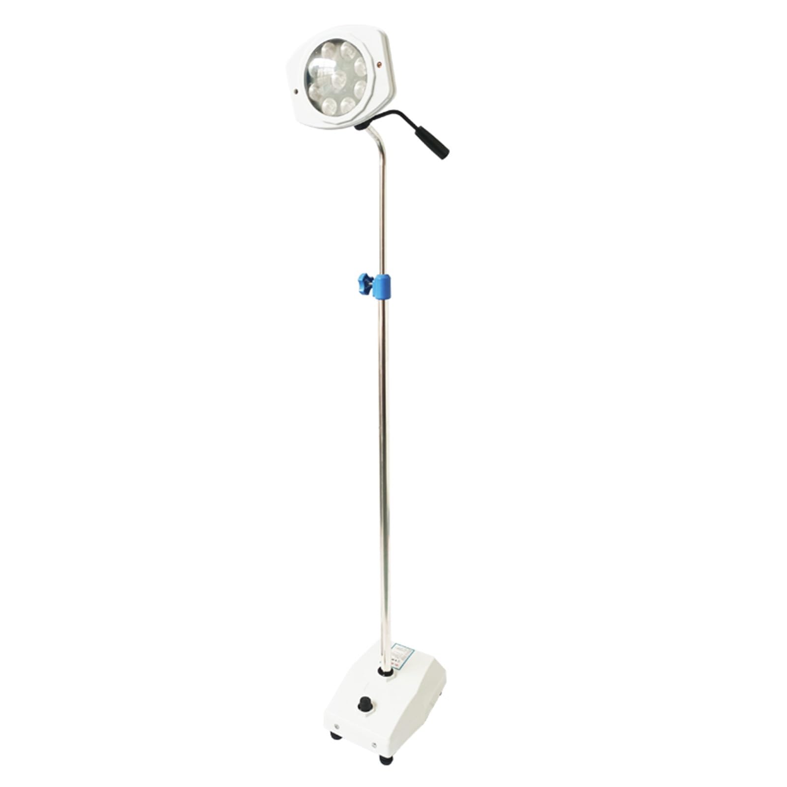 Mobilna Lampa LED do Badań Chirurgicznych, Lampa Bezcieniowa, Regulowana Wysokość, Pedał Nożny, Regulacja Jasności za Pomocą Dwóch Pokręteł