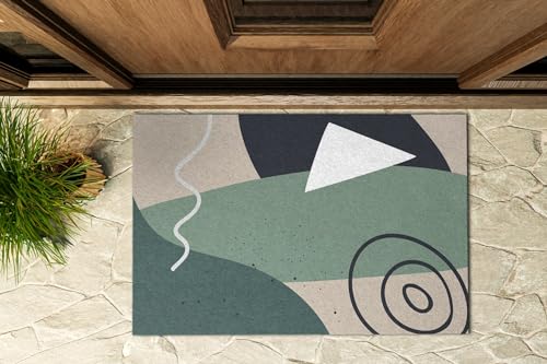 Paillasson extérieur 60x40 cm Tulup avec composition géométrique - 5