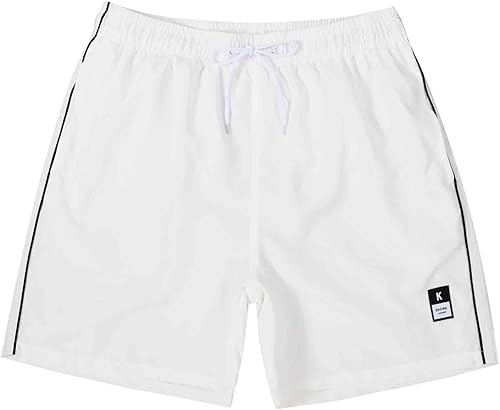 Vista 3 de SUNDAY ROSE Traje de baño para hombre, secado rápido, entrepierna de 5 pulgadas, pantalones cortos de playa con forro de malla para hombre