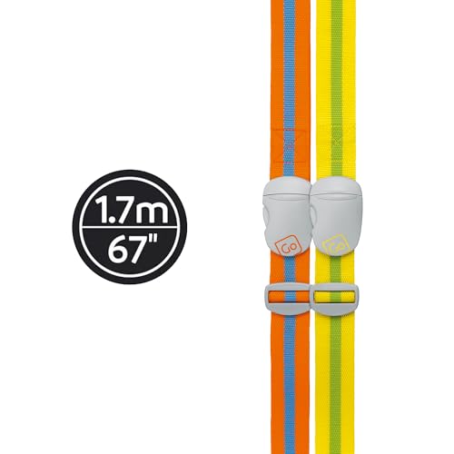 Luggage Strap, Fully Adjustable Luggage Straps for Suitcases and Bags, Sturdy Fabric Construction with Robust Buckle, Travel Essentials, Assorted Colors4