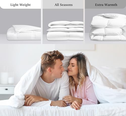 Hotel Grand White Goose Down Fiber Medium Warmth Comforter King Size by Hotel Grand - Used condition - Image 8